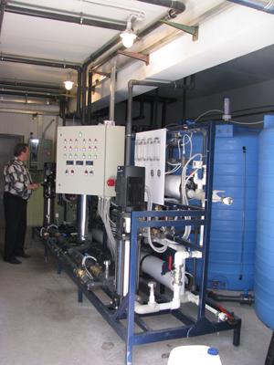 Система промышленных фильтров воды