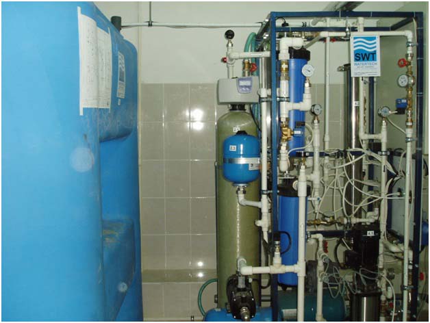 Промышленный фильтр в системе очистки воды